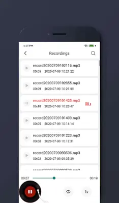 Voice Recorder - MP3 Format android App screenshot 3